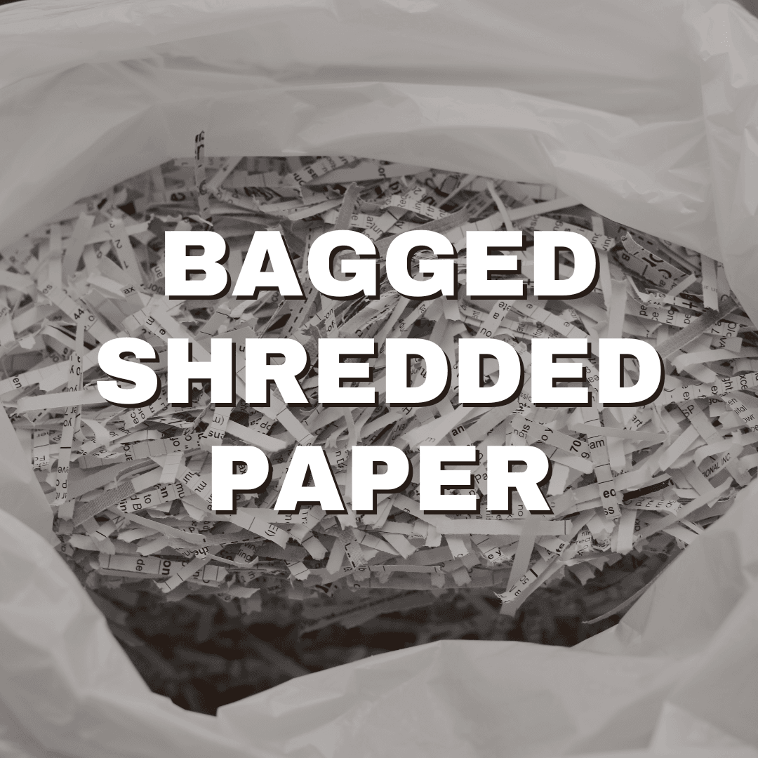 Image of a Bagged Shredded Paper Option
