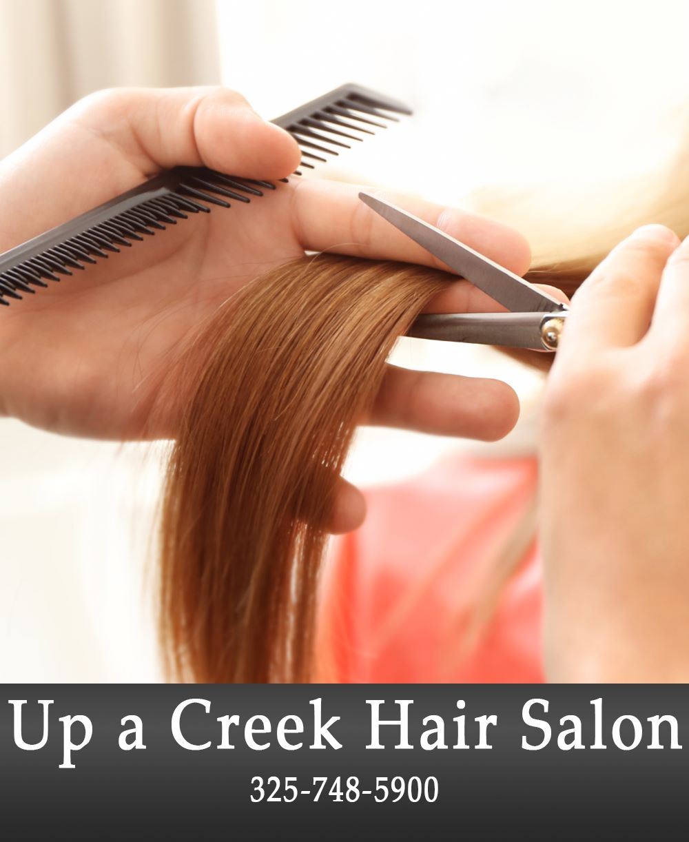 Image of a Woman Cutting Another Woman's Hair