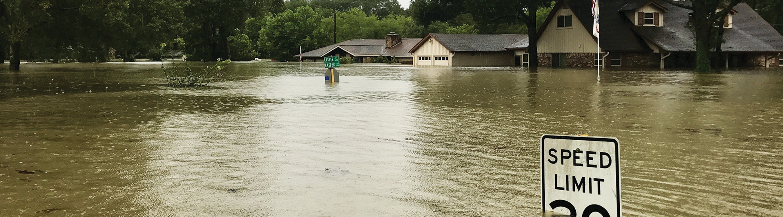 Image of a Flooded Neighborhood Banner