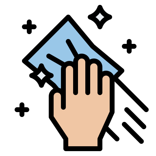 Image of a Hand Wiping Something Clean